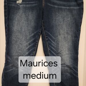 Maurices Distressed Medium Blue Jeggings